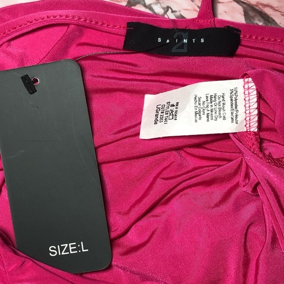 21 saints one shoulder bodysuit size L - Picture 4 of 5